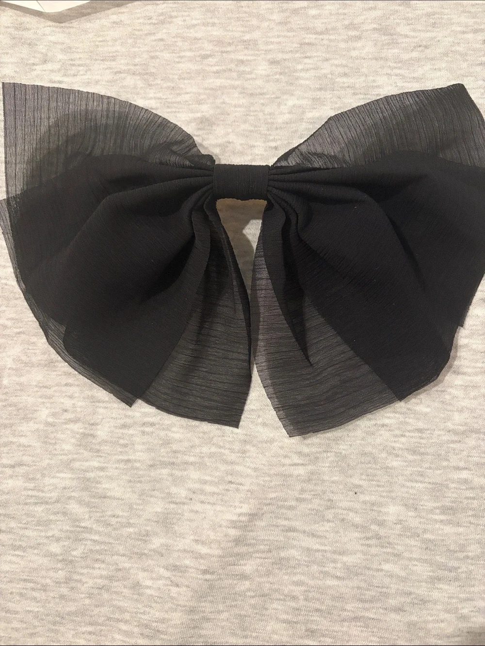 J. Crew Black Sheer Bow Hair Clip/NWT